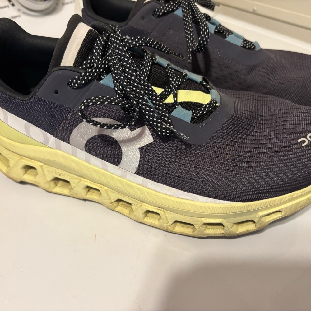 On Running Men's Black and Yellow Athletic Shoes
